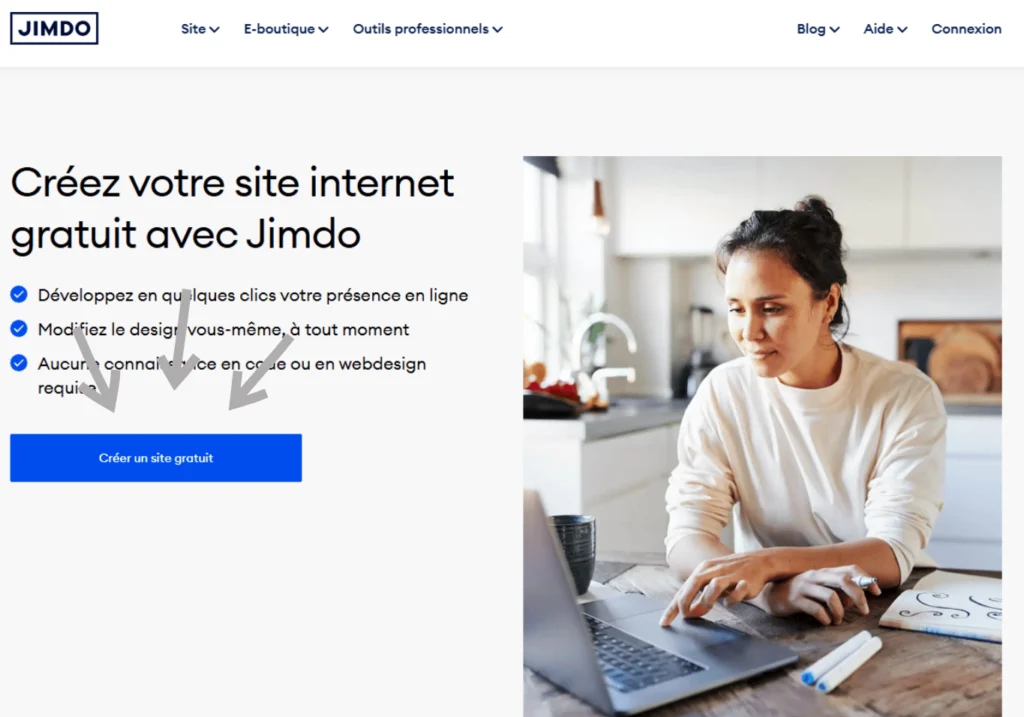 Interface Jimdo