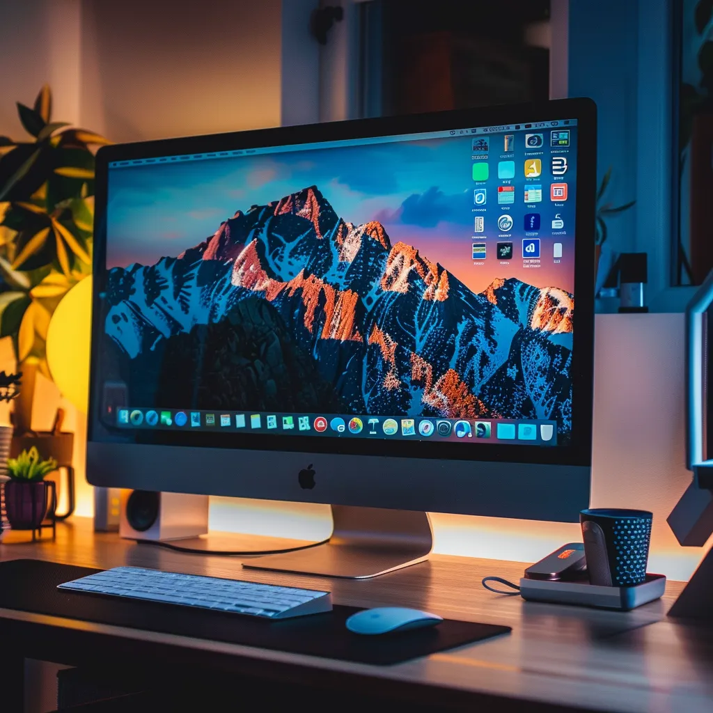 un module wordpress moderne est affiché sur un écran d'ordinateur épuré, mettant en avant son interface intuitive avec des icônes colorées dans un environnement de travail minimaliste et professionnel.