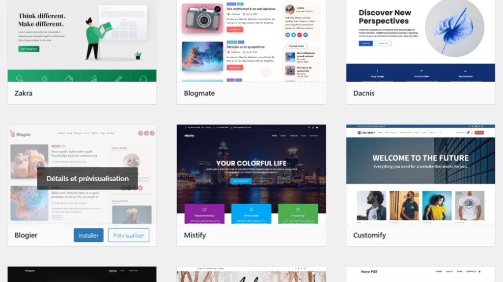 Prix site vitrine WordPress
