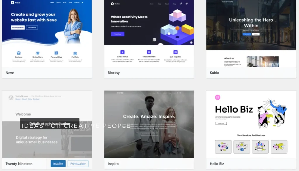 Site Vitrine WordPress