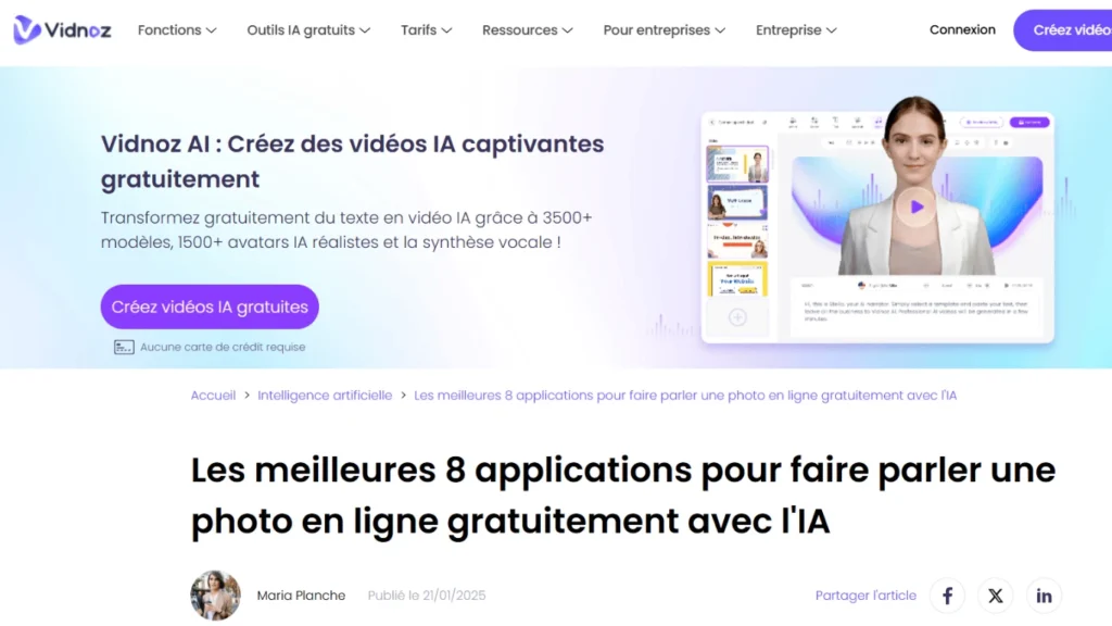 application pour faire parler une photo