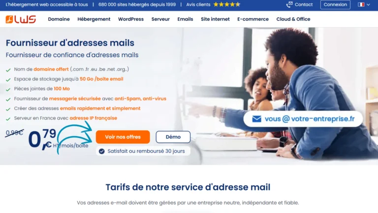 un nom de domaine email professionnel