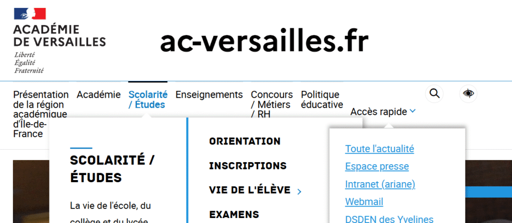 webmail ac-versailles
