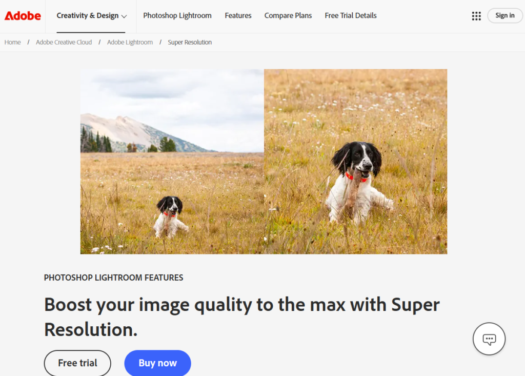 Adobe Photoshop Super Resolution