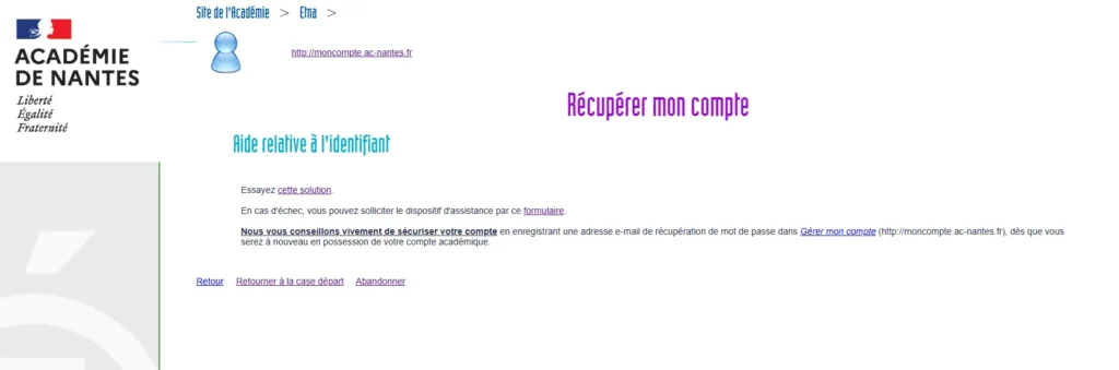 récupération webmail ac-nantes