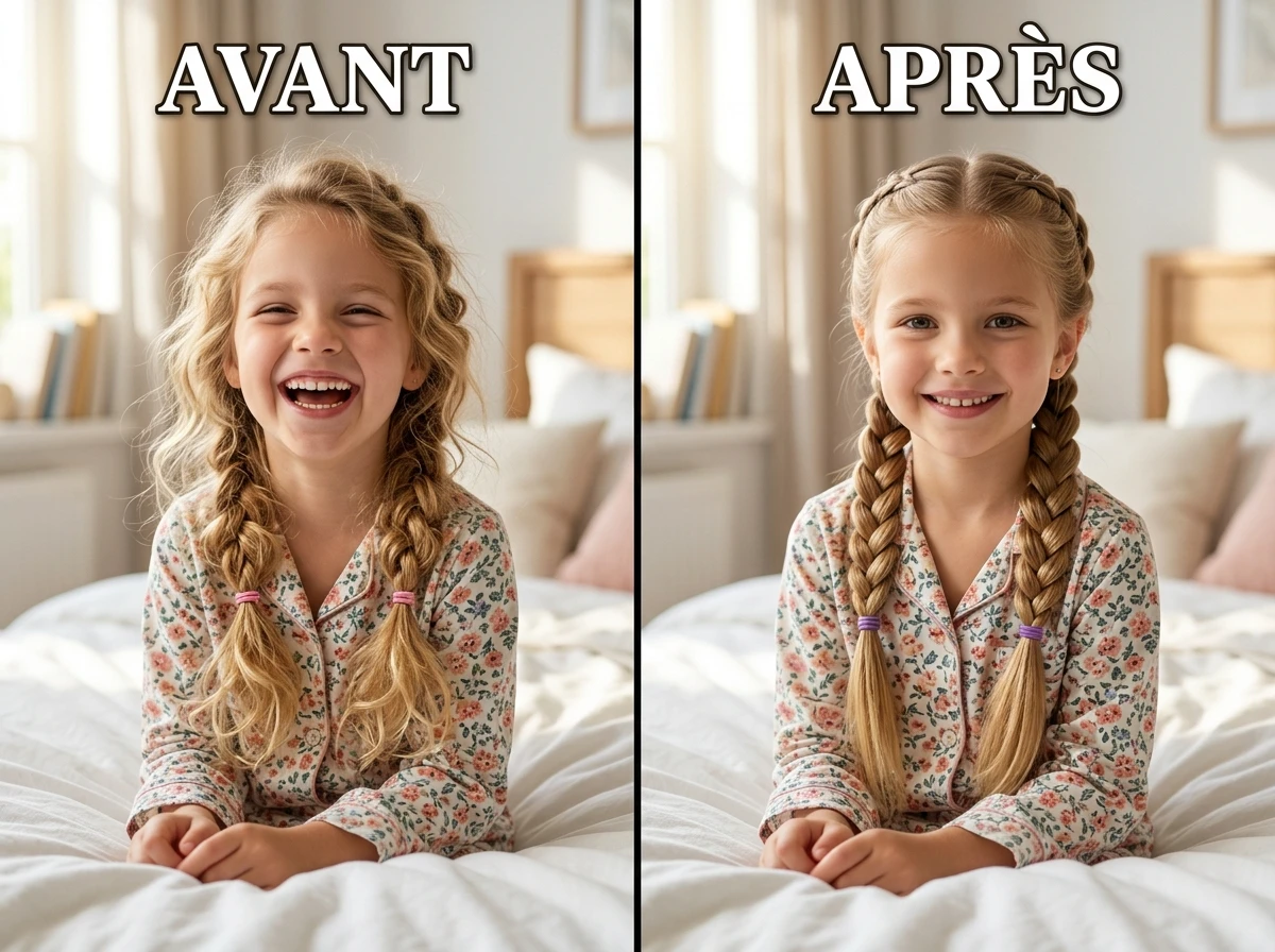 Accepter l'imperfection de la première tresse