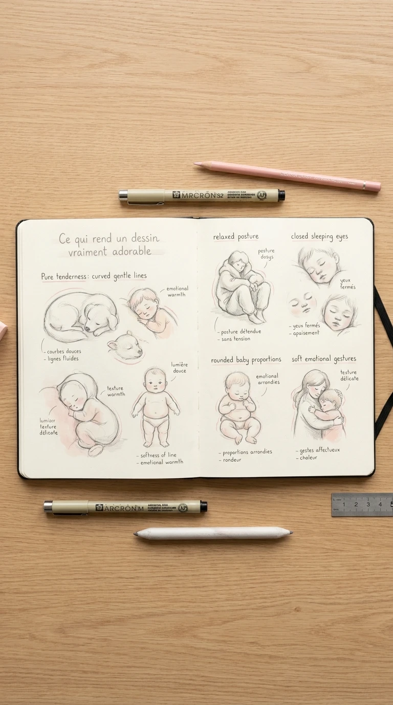 Ce qui rend un dessin vraiment adorable