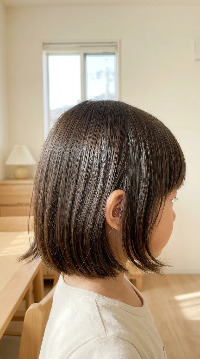 Cheveux courts lisses