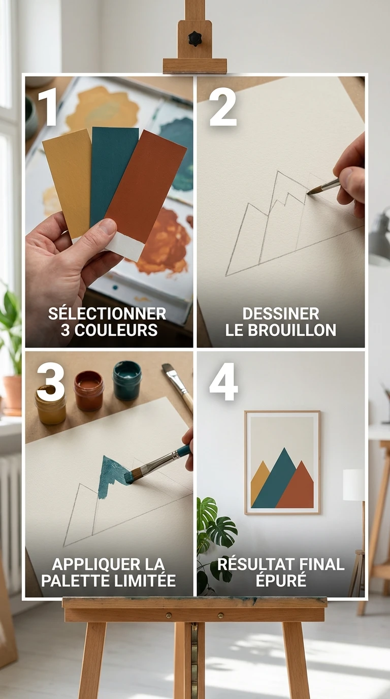 Choisir une palette limitée à trois couleurs