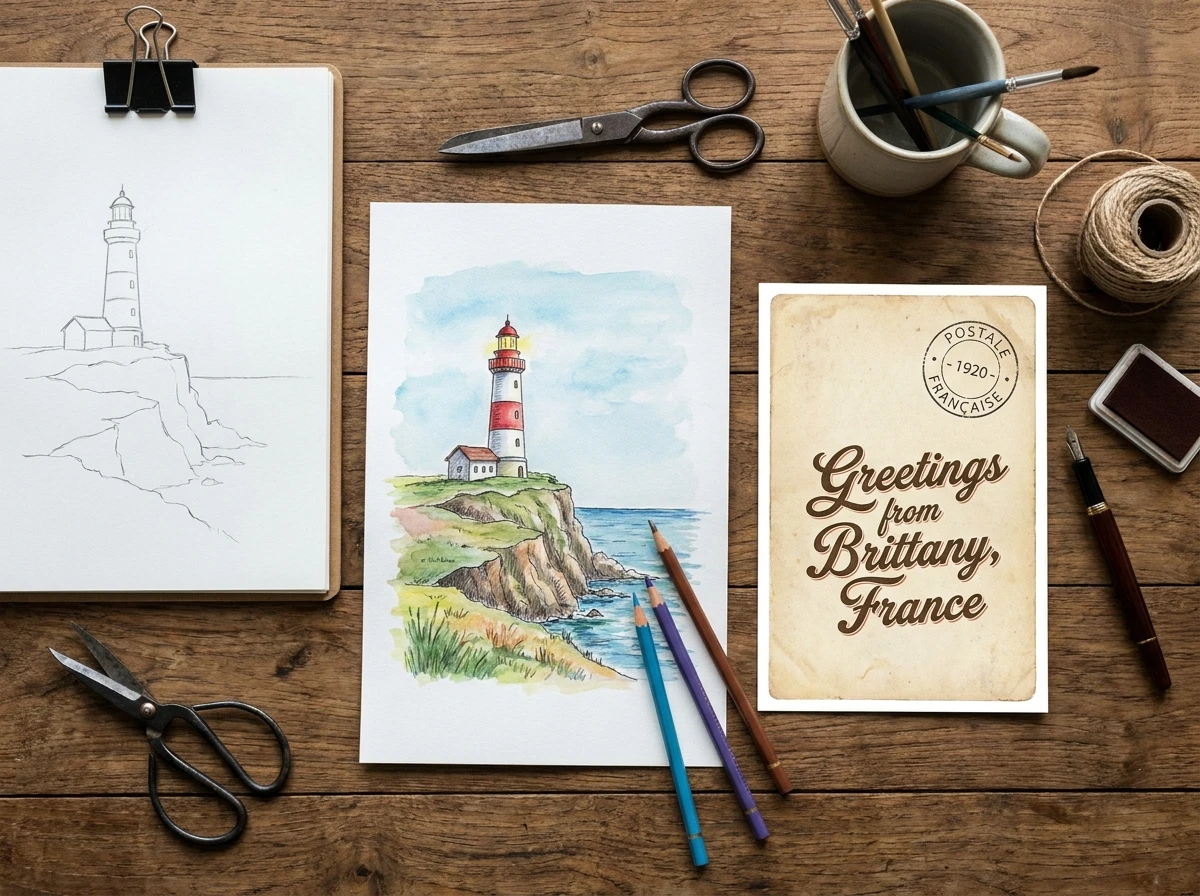 Comment donner un vrai style carte postale à vos dessins