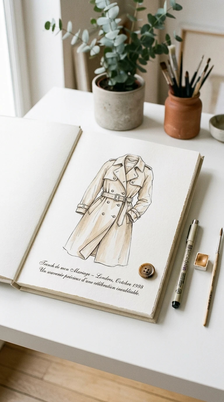 Dessine un vêtement porté à une occasion précise et mémorable
