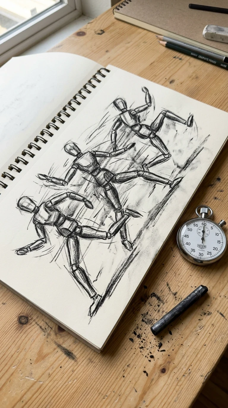 Dessiner en accélérant volontairement la vitesse du trait