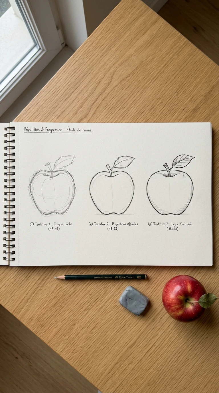 Dessiner le même objet trois fois de suite