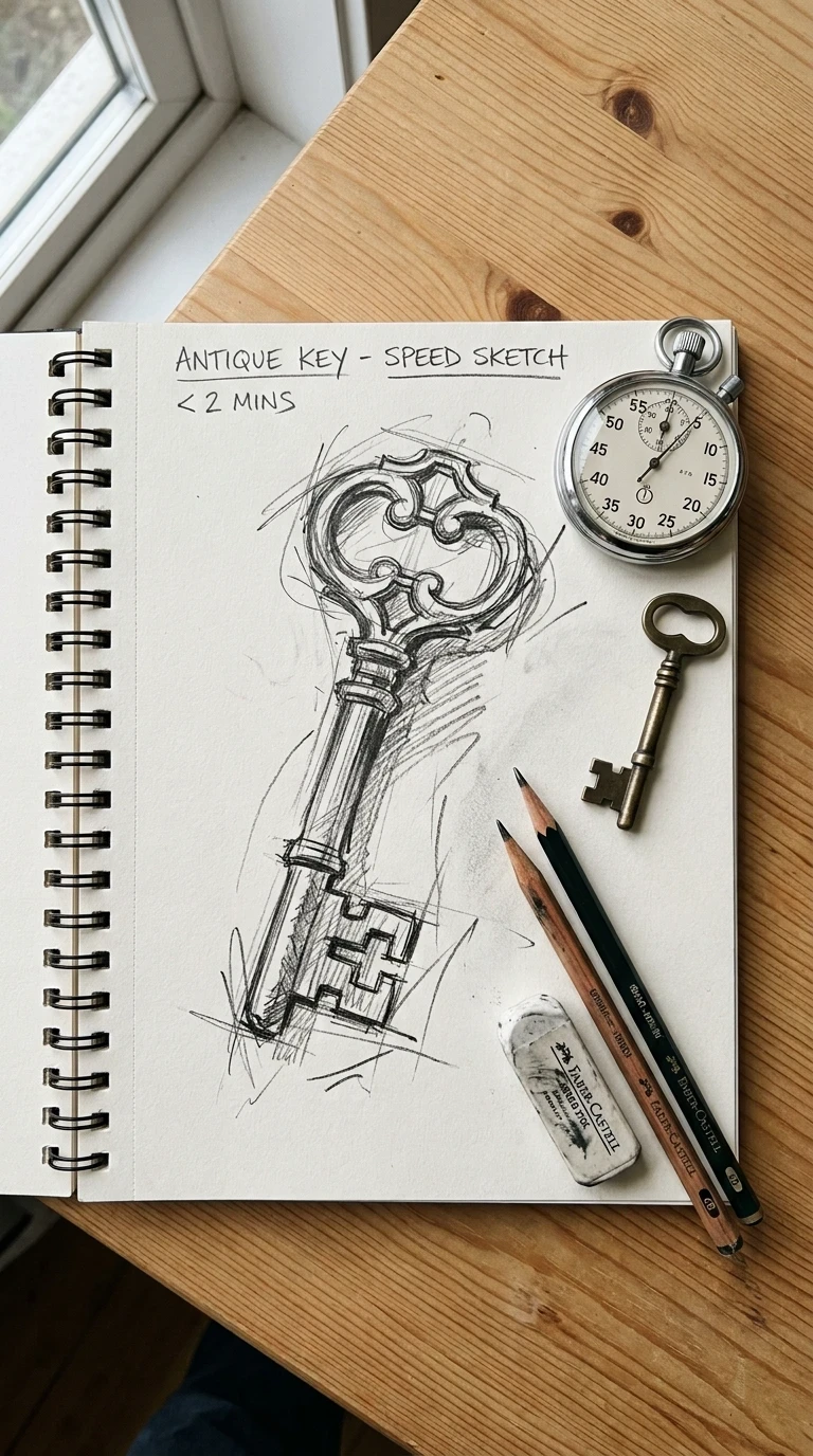 Dessiner un objet en entier en moins de deux minutes