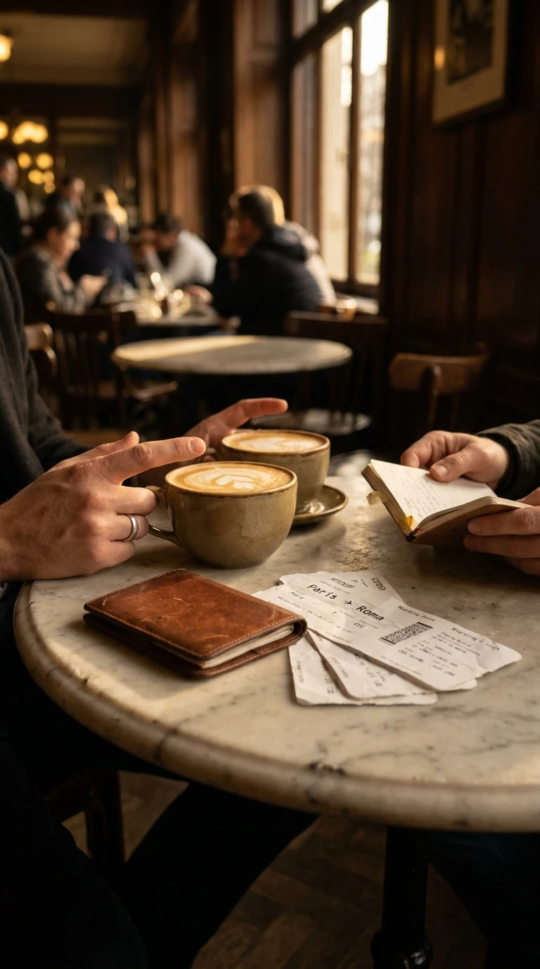 Discuter avec quelqu'un qui revient tout juste d'un voyage