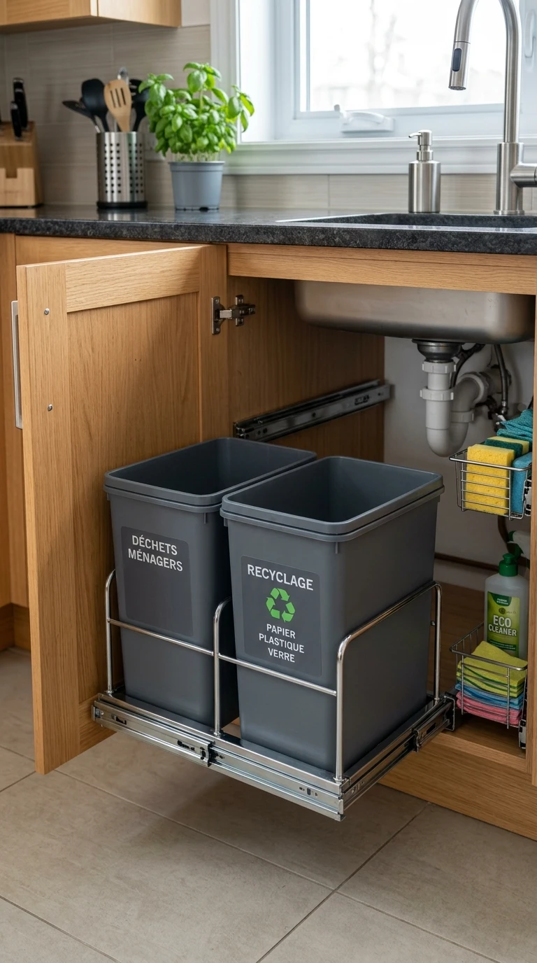Étape 3 : installer un bac de tri dédié aux déchets