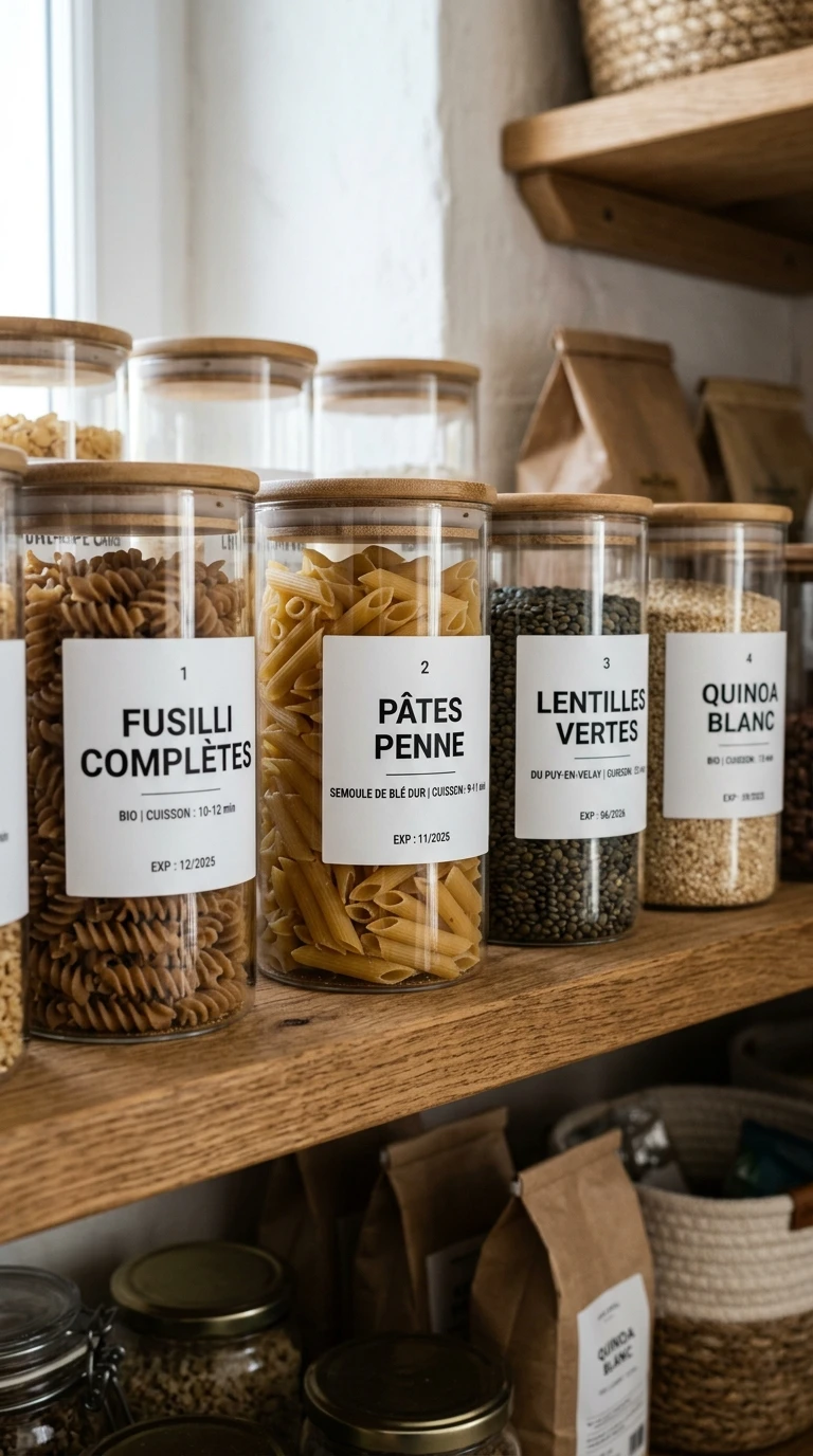 Étiqueter les contenants - mais avec une vraie logique