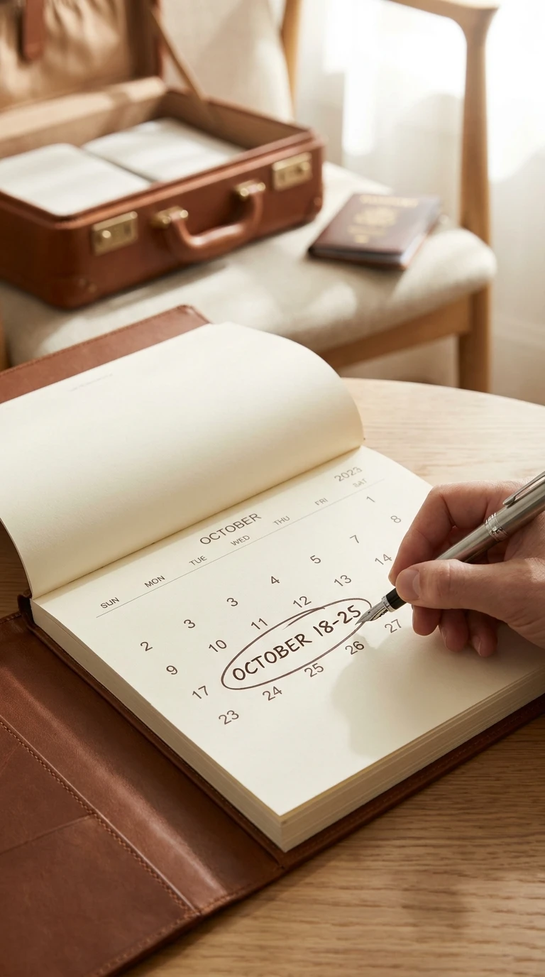 Fixer une date, même arbitraire, pour un futur voyage