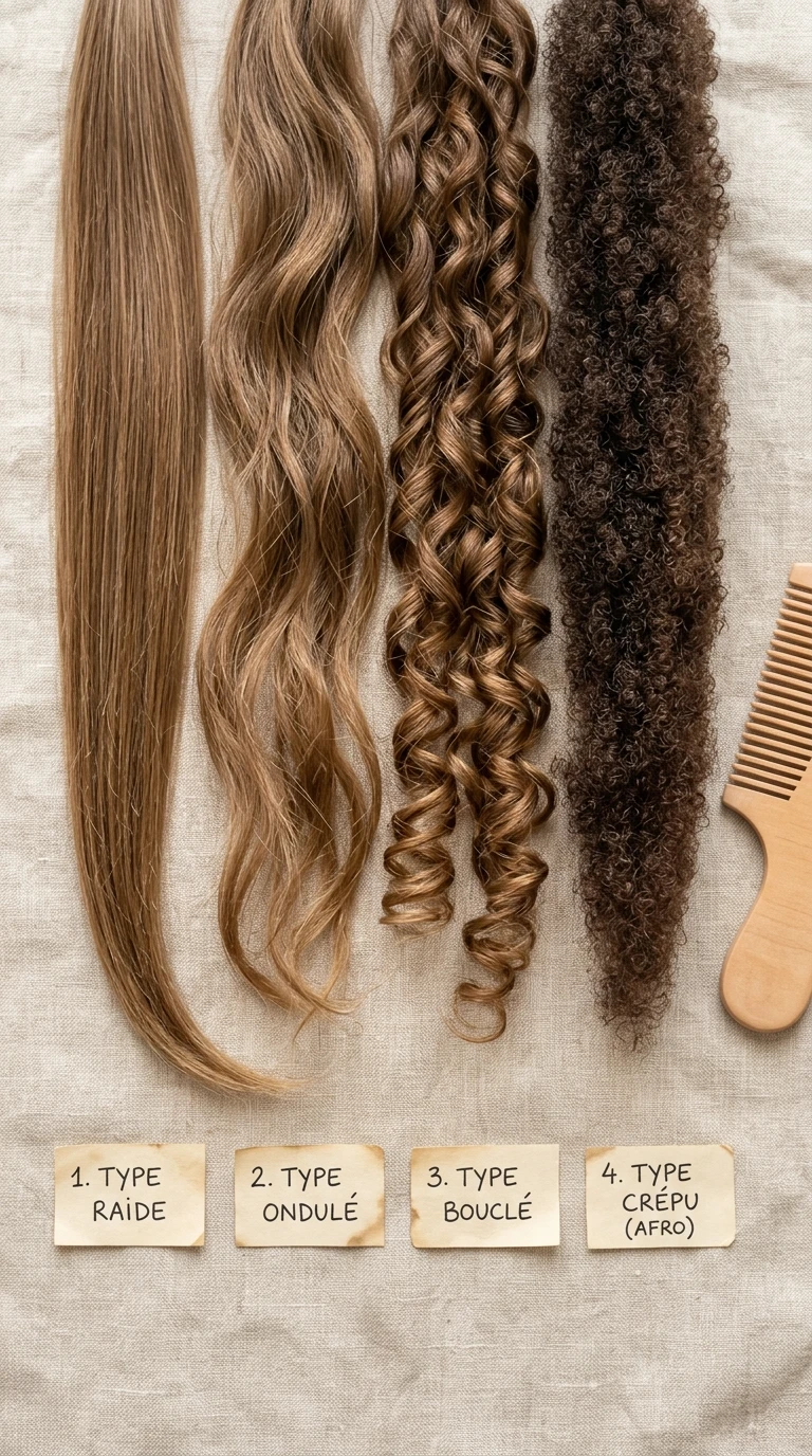 Identifier le type de cheveux de l'enfant