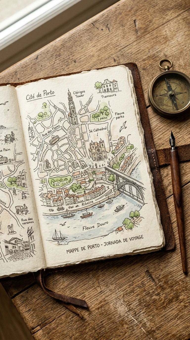 La carte dessinée à la main