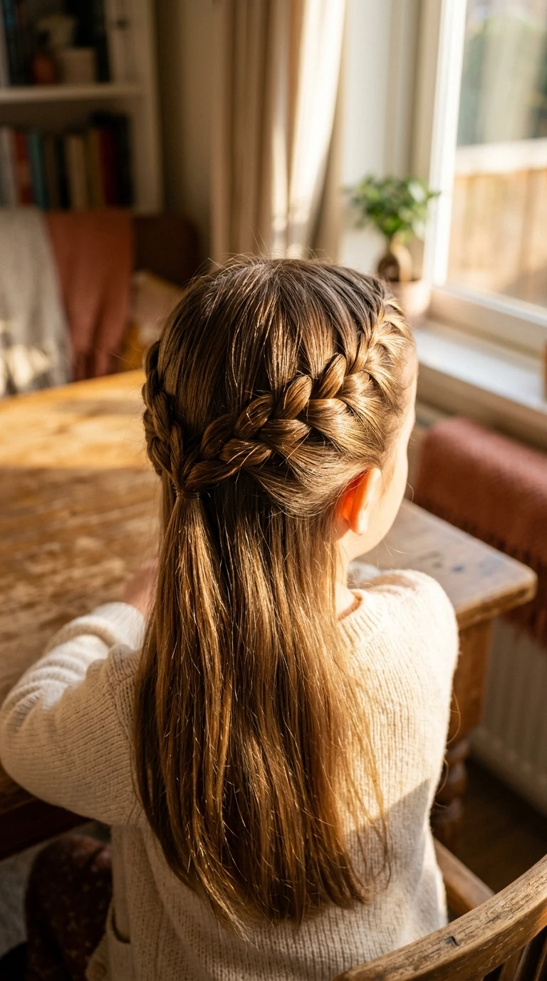 La demi-tresse haute