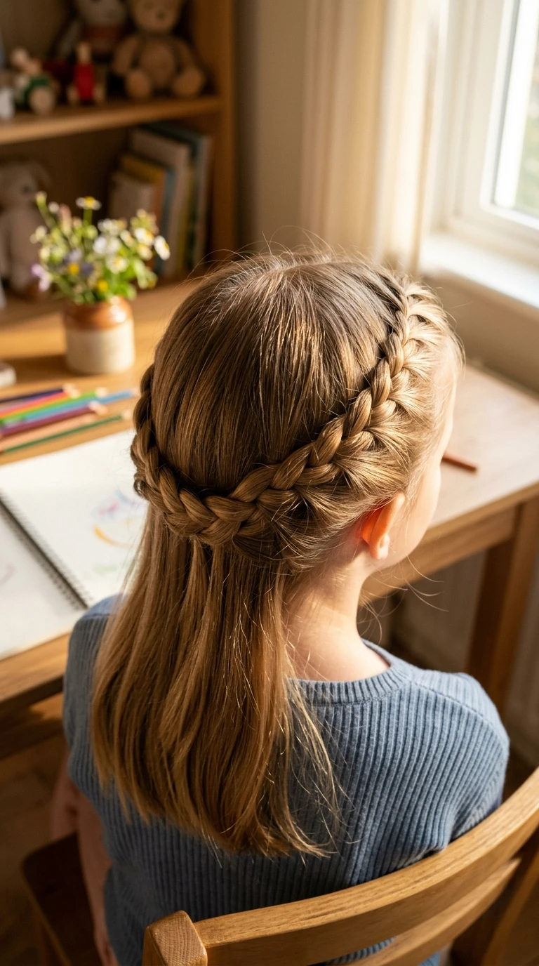 La demi-tresse haute