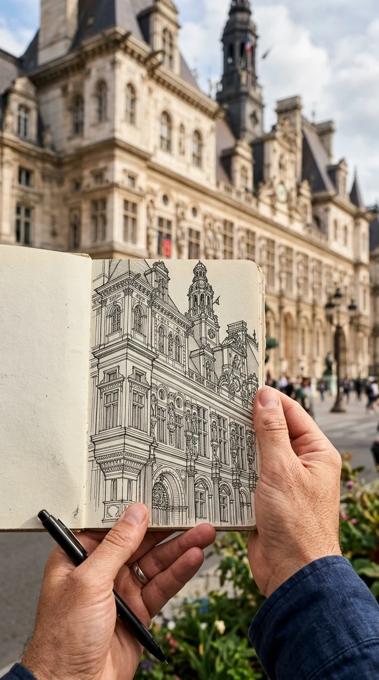 La façade et ses détails architecturaux