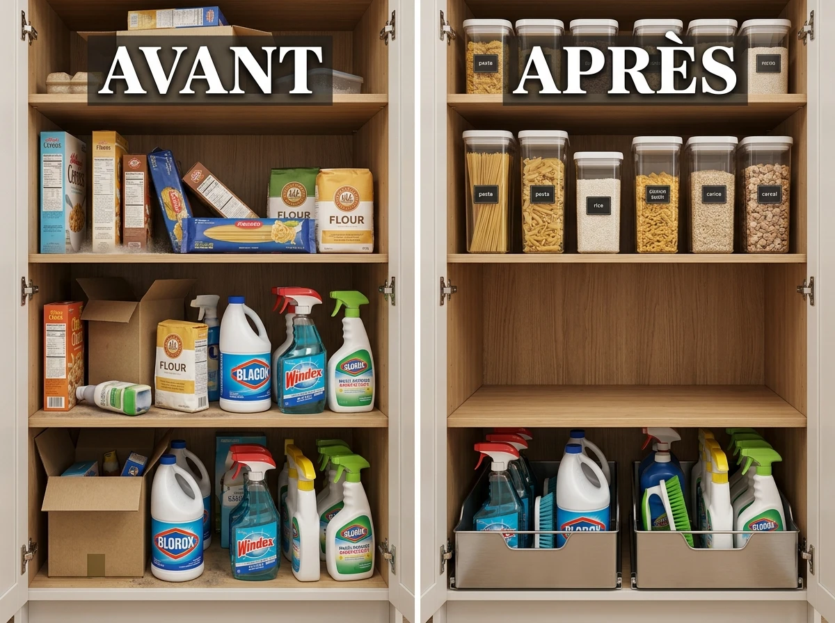 La séparation stricte produits secs et produits ménagers