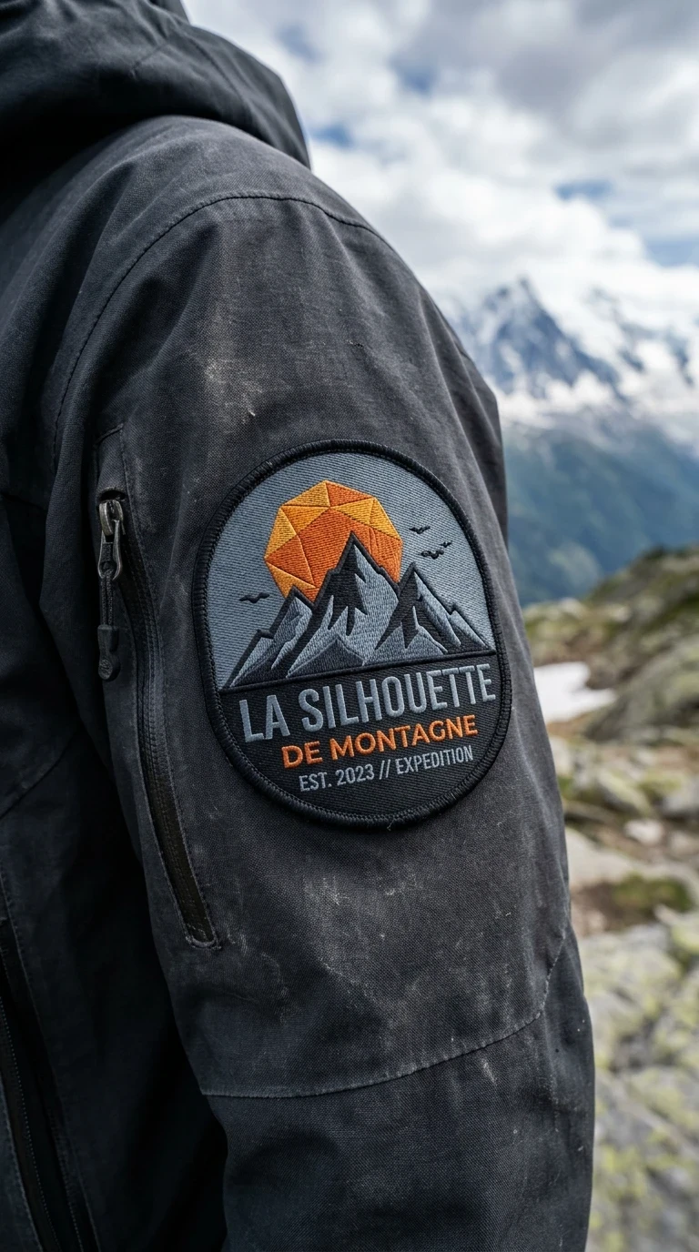 La silhouette de montagne