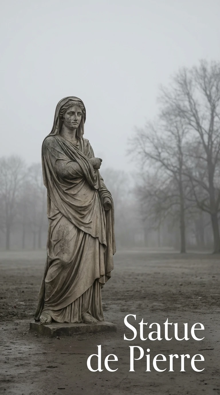 La statue de pierre dans un parc