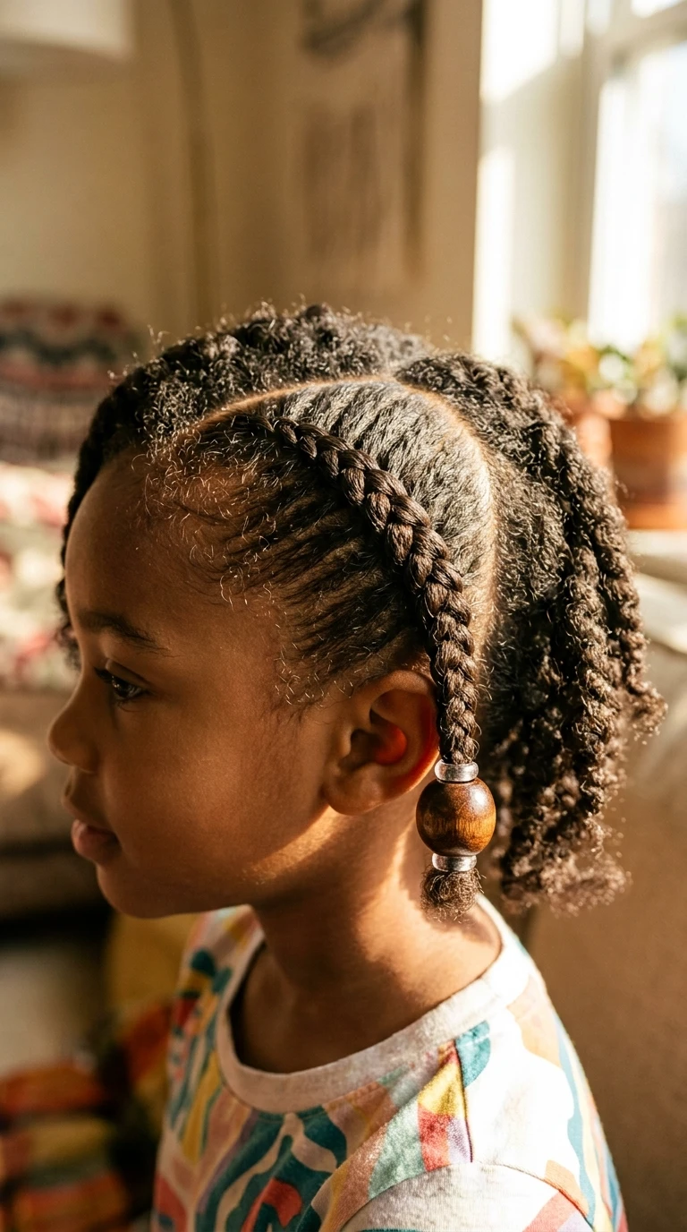 La tresse africaine unique avec perle