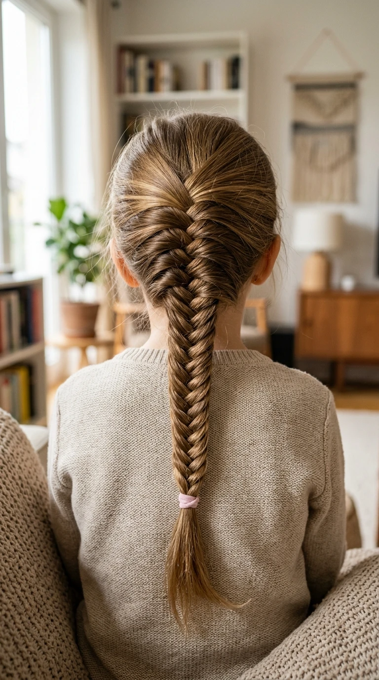 La tresse en épi de blé (fishtail)