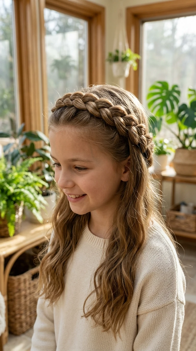 La tresse hollandaise en bandeau
