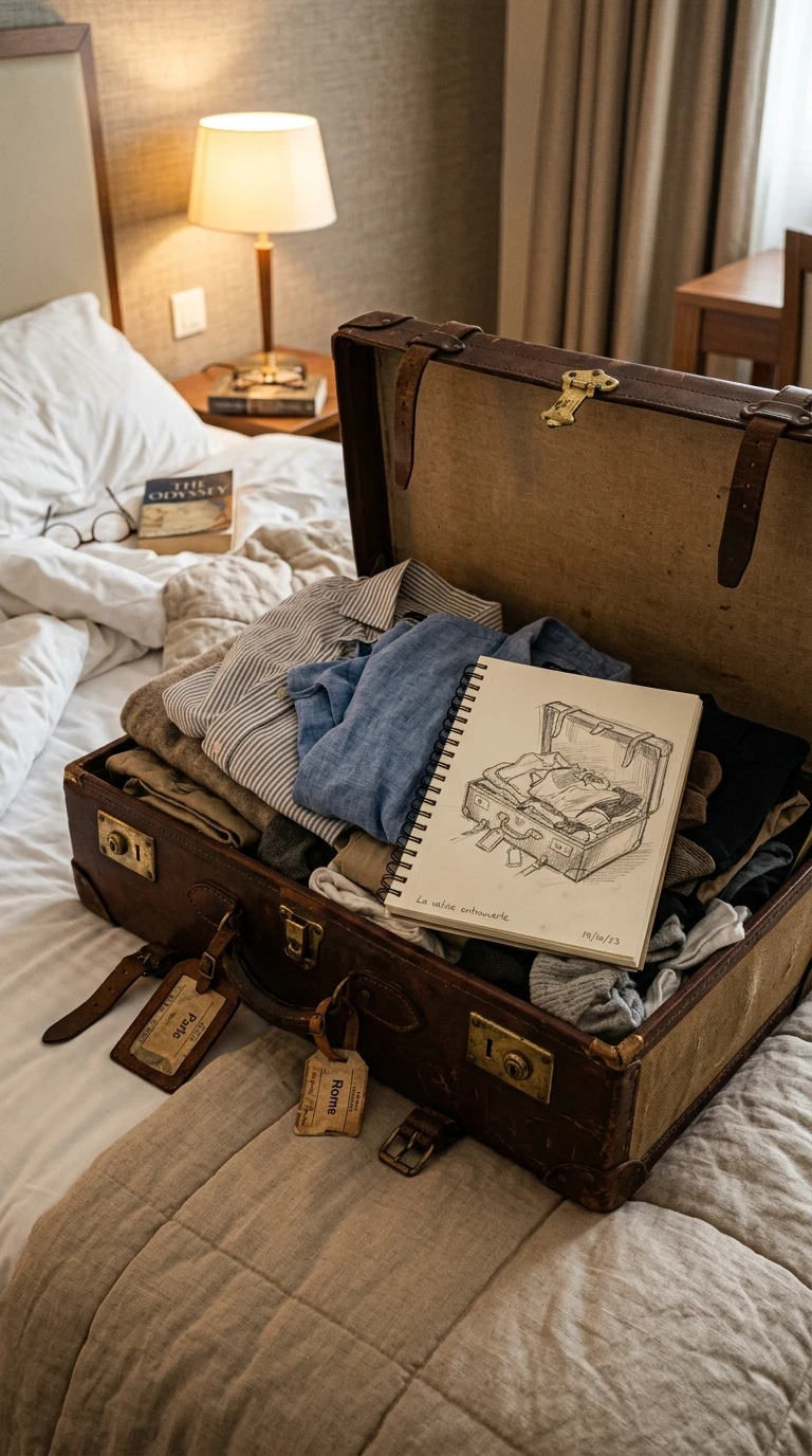 La valise entrouverte