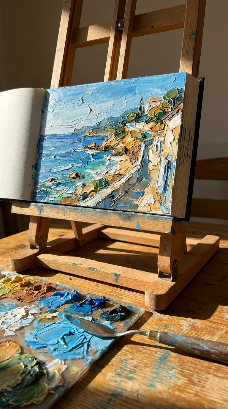L'acrylique dense et texturée