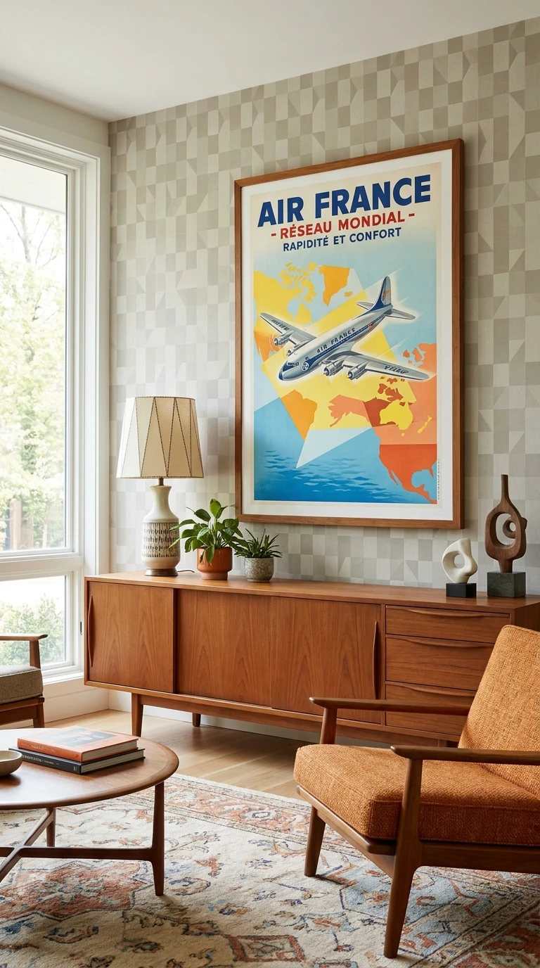 L'affiche aérienne de l'après-guerre