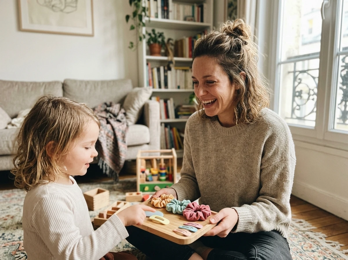 Laisser l'enfant choisir un élément