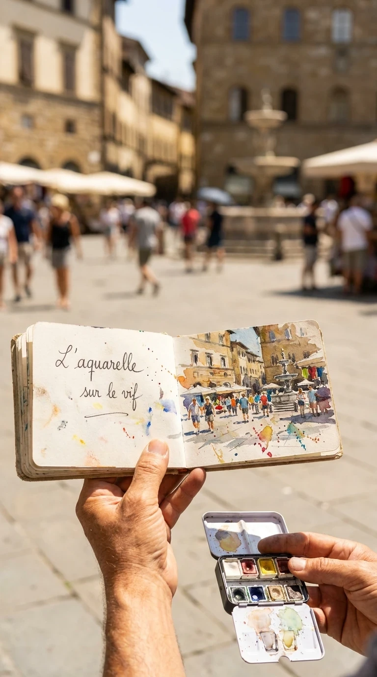 L'aquarelle sur le vif