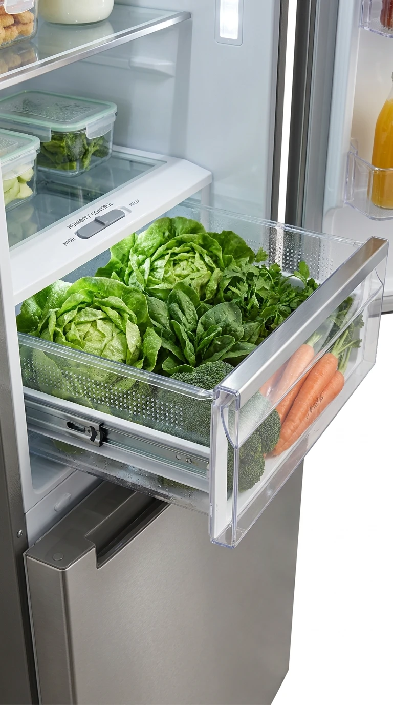 Le bac à légumes pour fruits et légumes frais