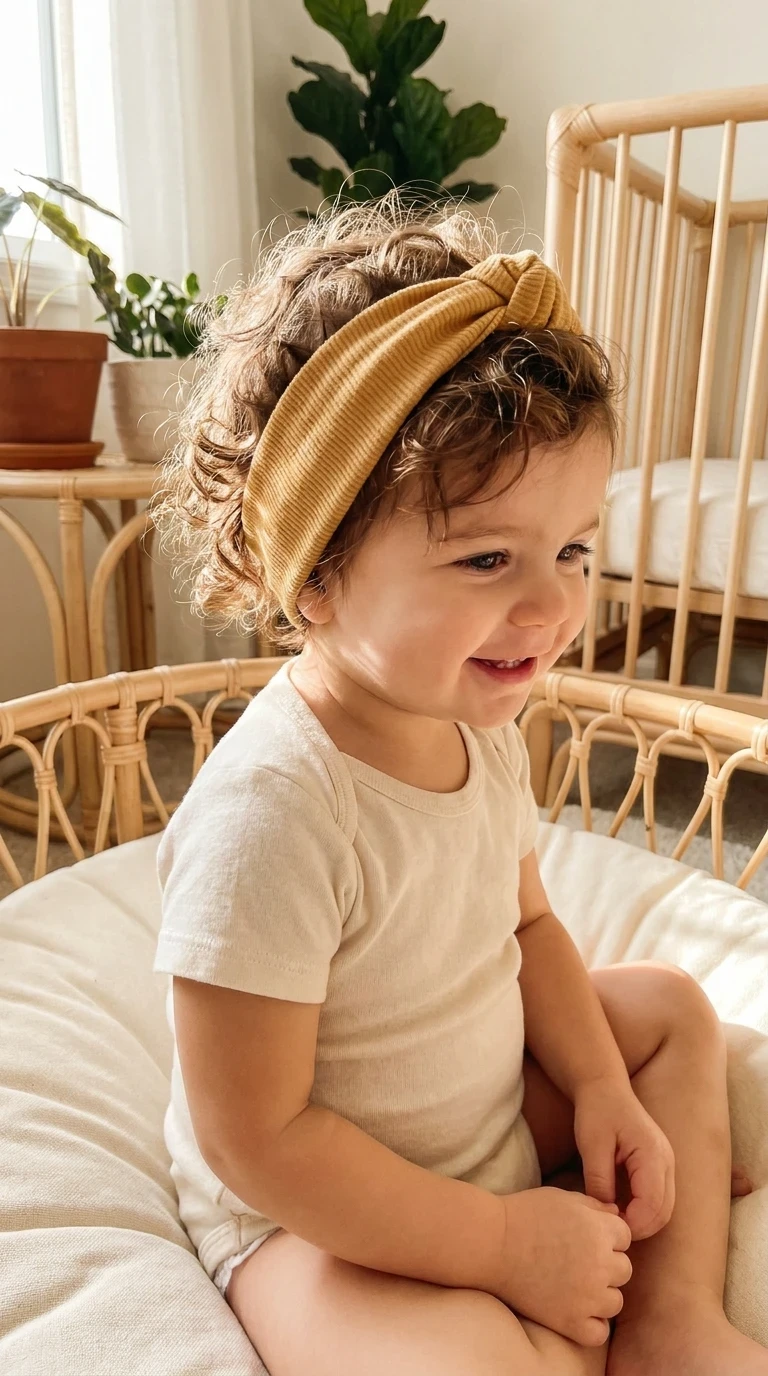 Le bandeau souple sur boucles naturelles