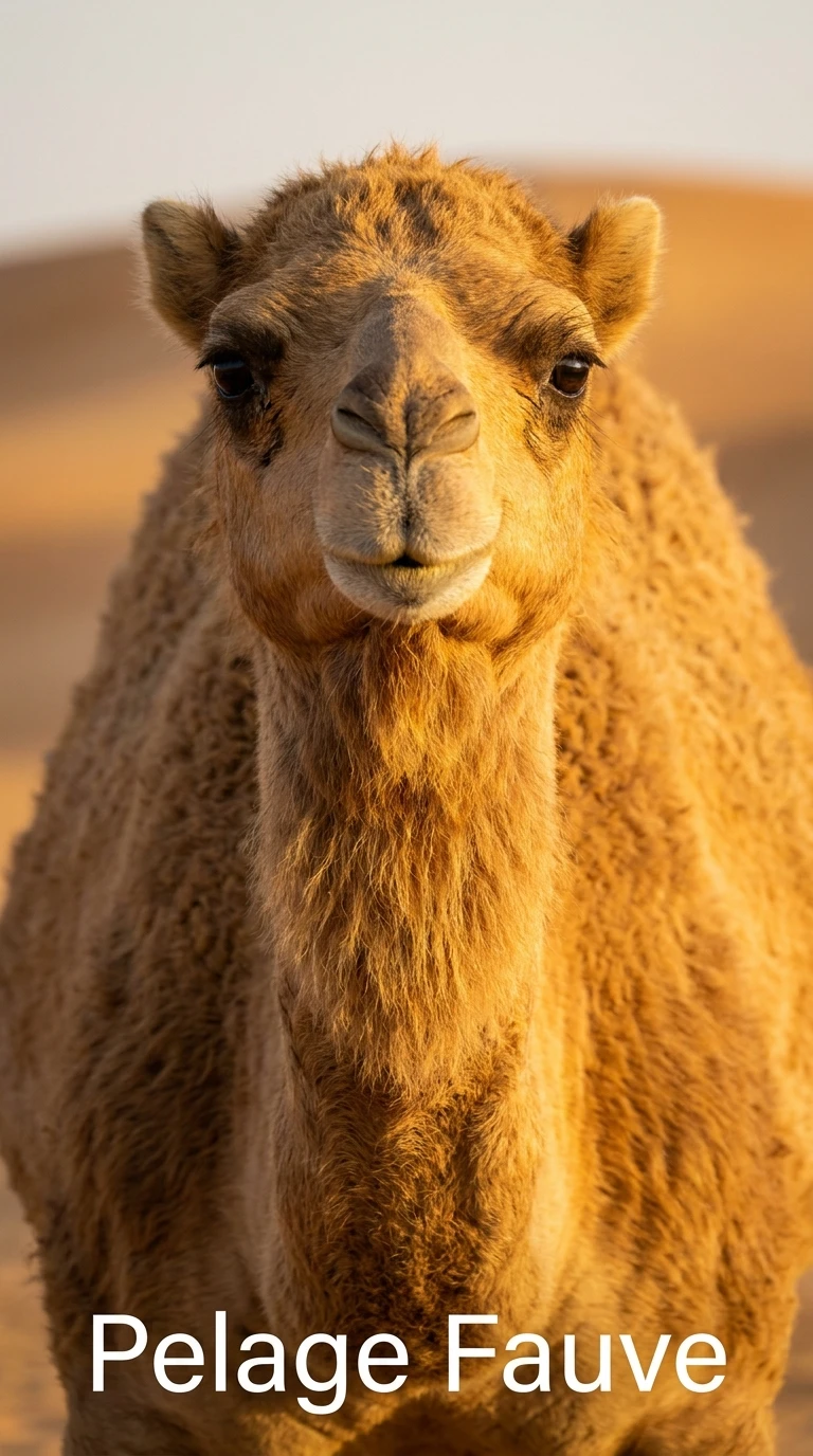 Le camel ou l'animal de trait au pelage fauve