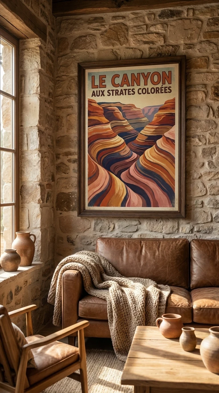 Le canyon aux strates colorées