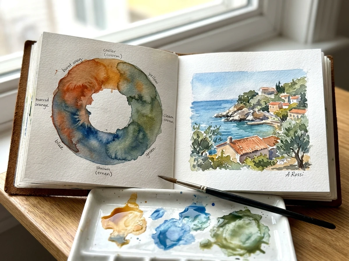 Le carnet et la couleur