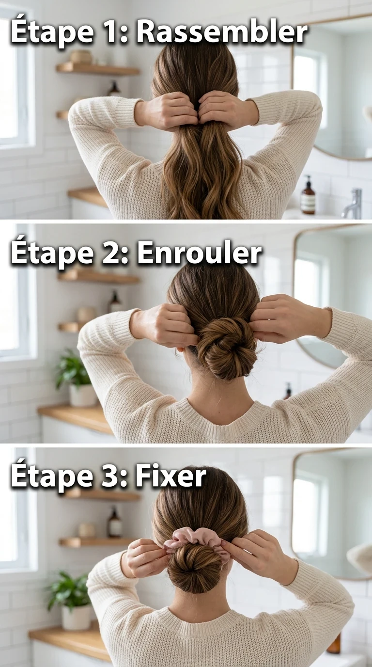 Le chignon bas rapide