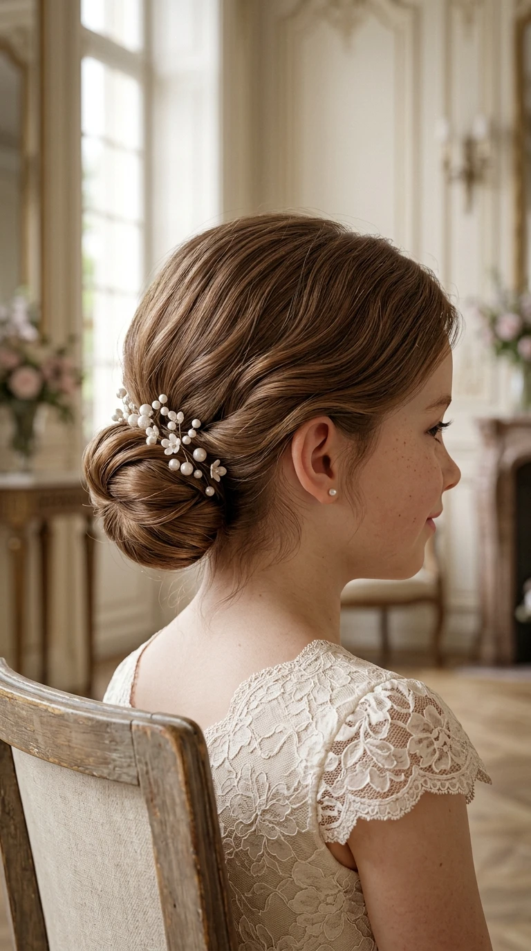 Le chignon bas romantique