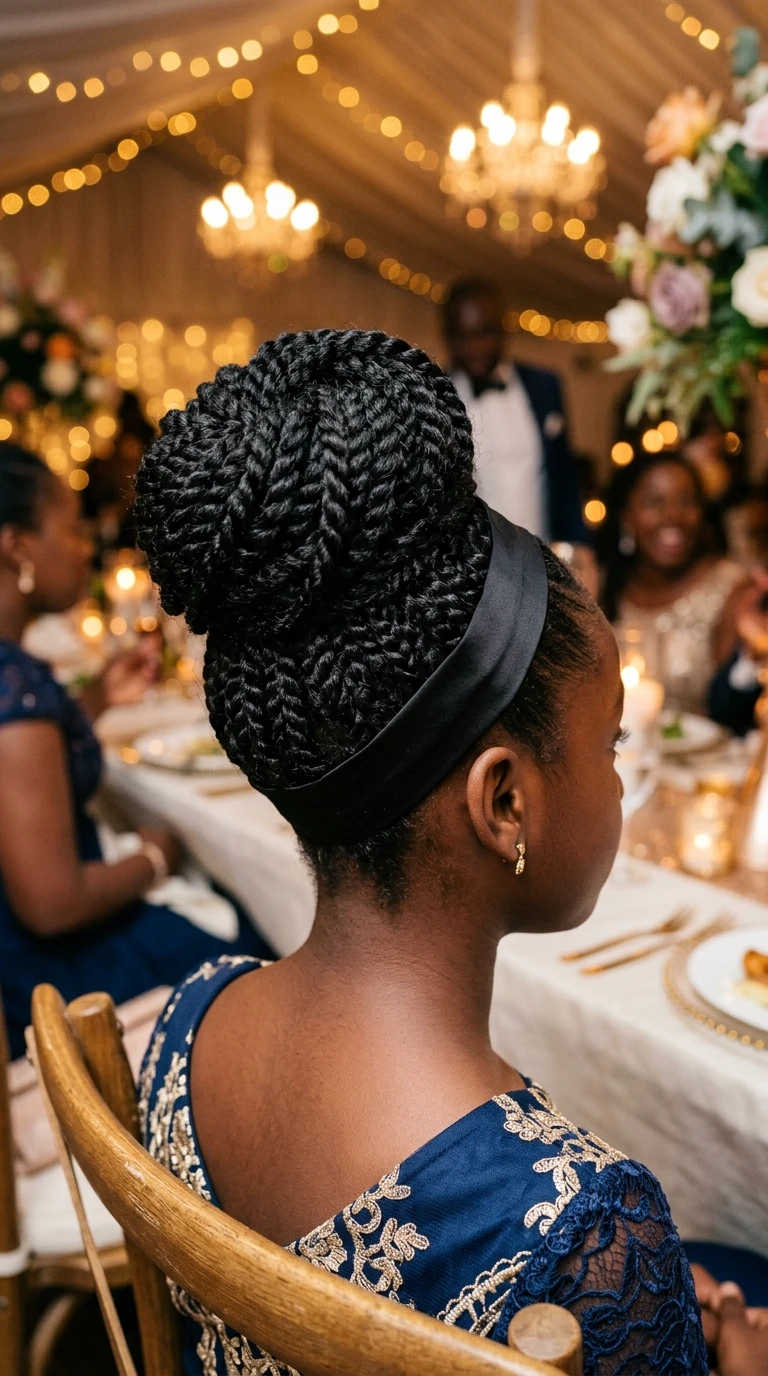 Le chignon torsadé afro