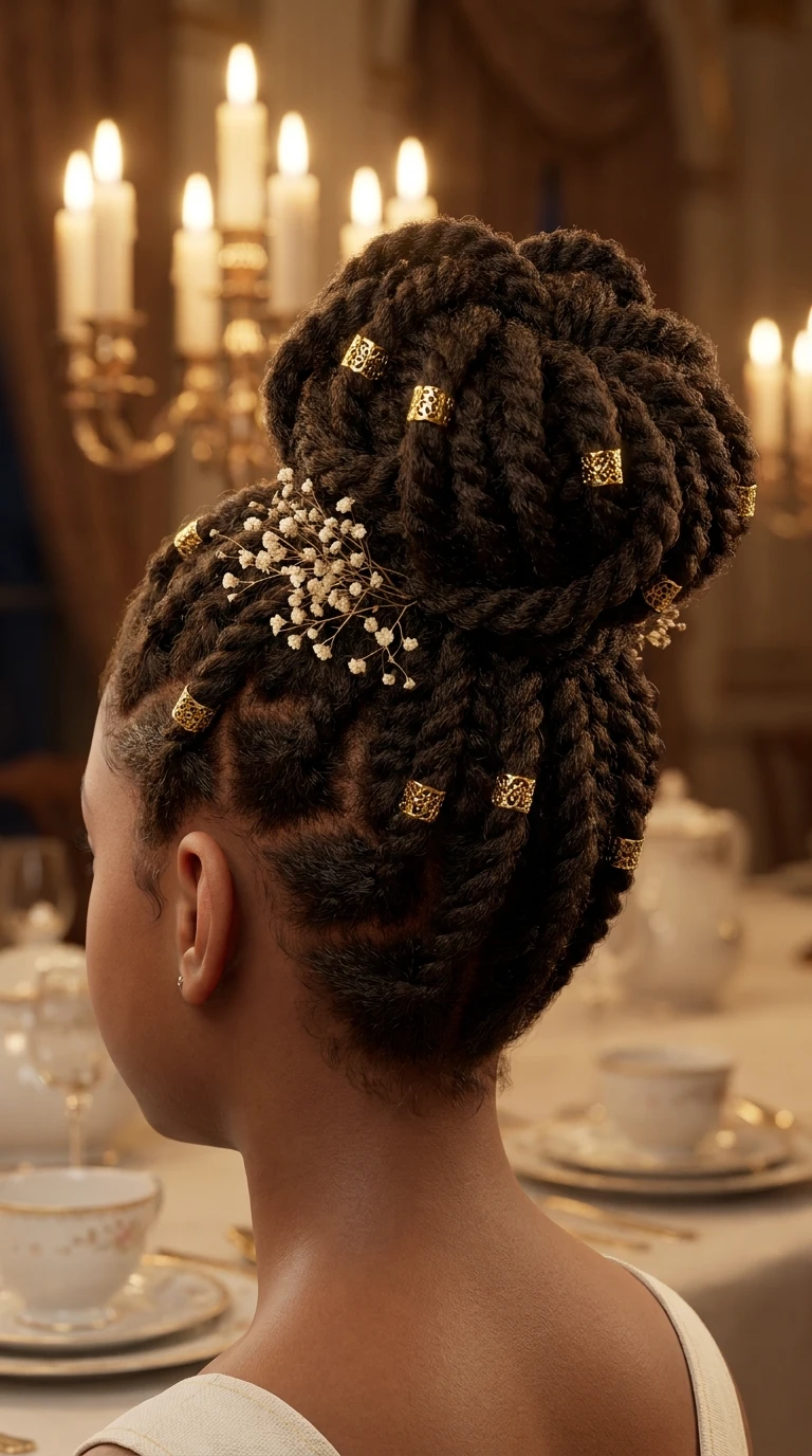Le chignon twists afro