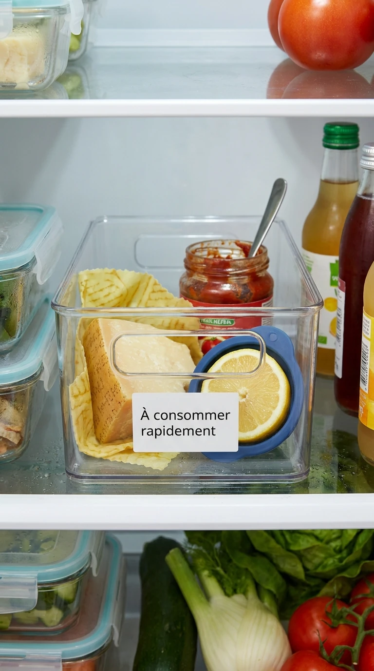 Le contenant dédié pour les produits ouverts