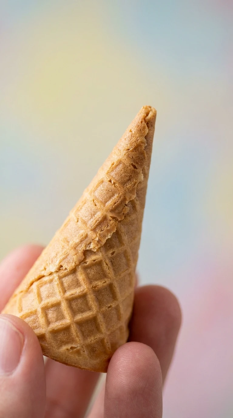 Le cornet de glace, avant qu'il ne fonde