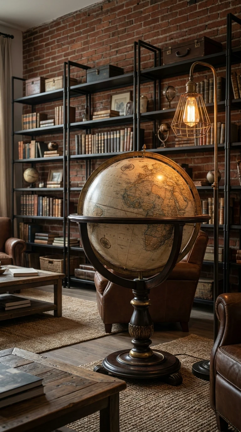 Le globe terrestre vintage